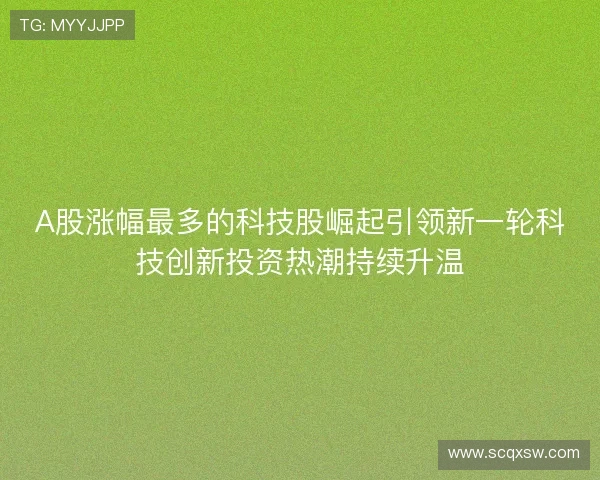 A股涨幅最多的科技股崛起引领新一轮科技创新投资热潮持续升温 A股涨幅最多的科技股崛起引领新一轮科技创新投资热潮持续升温